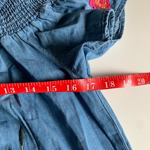 Francesca denim look embroidered top. - Picture 7 of 7